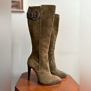 Norma J. Baker Suede Leather Heeled Boots